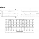 Ванна акриловая Excellent Wave